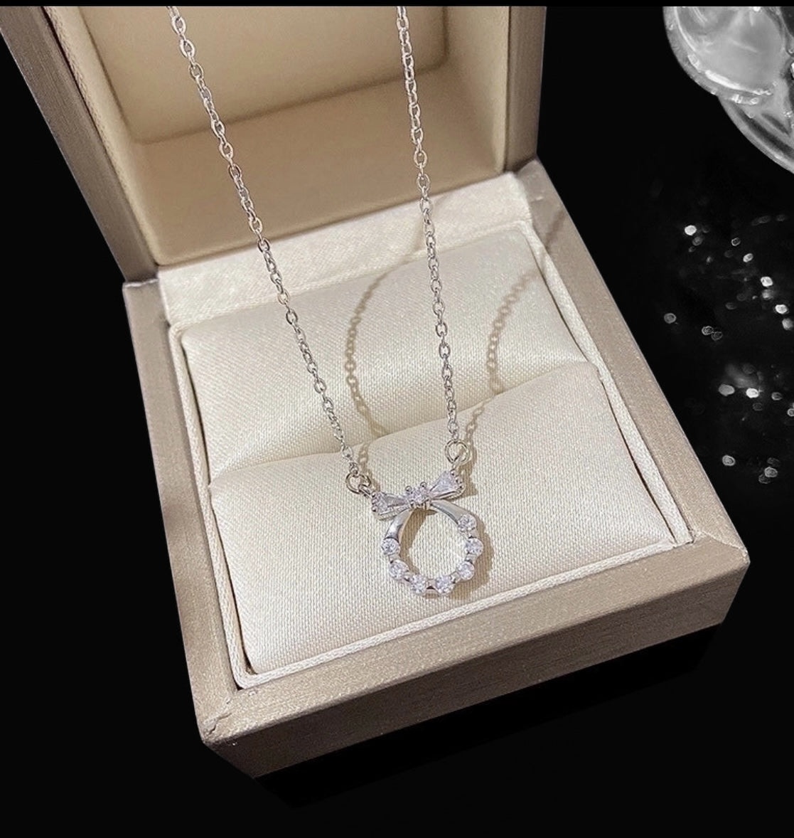 Silver Cable Chain with pendant