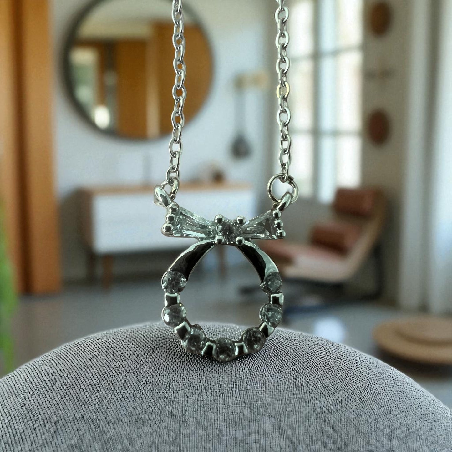 Silver Cable Chain with pendant